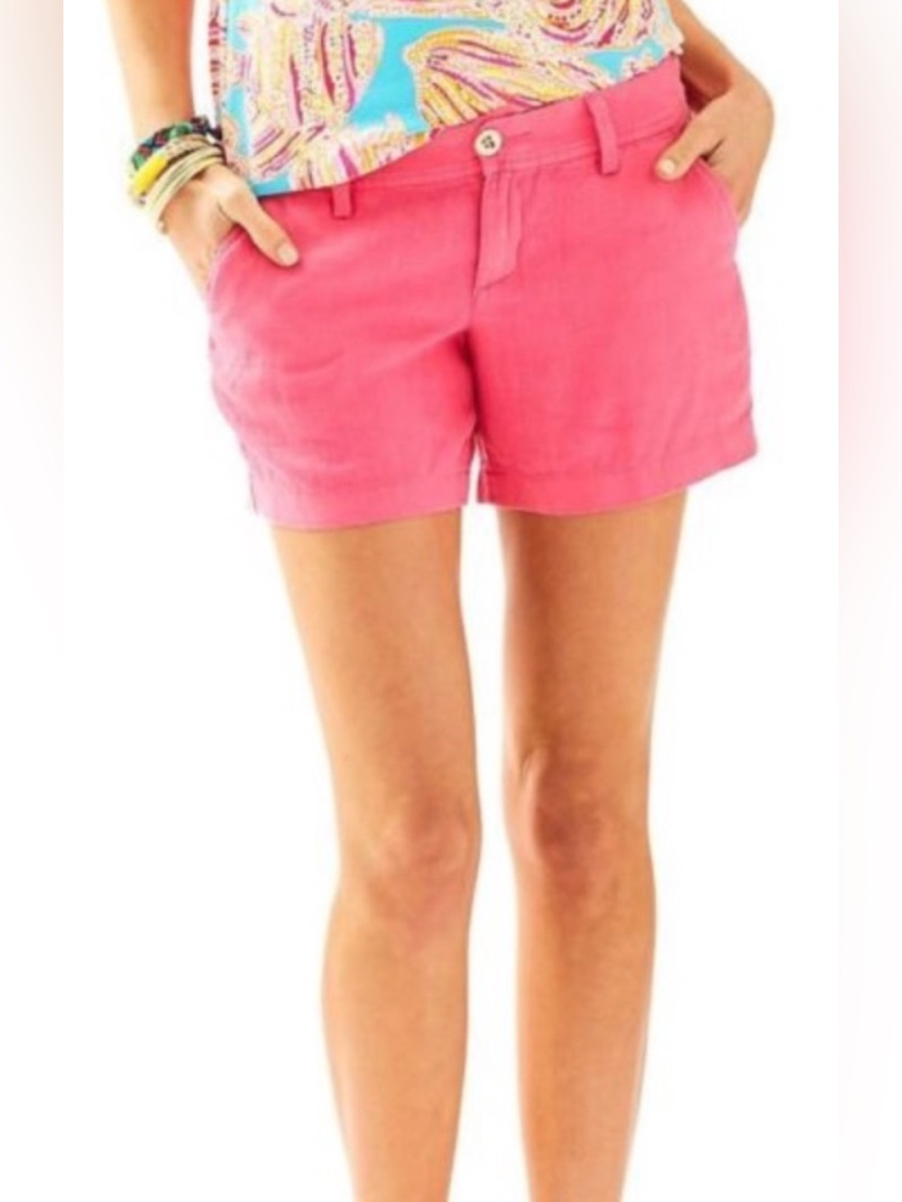 Lilly Pulitzer The Calla Shorts in Flamingo Pink - Size 4